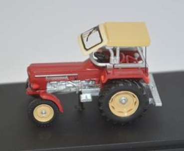 H0 D Landmaschinen Traktor Schlüter Super 550, rot, mit Zettelmeyer- Verdeck