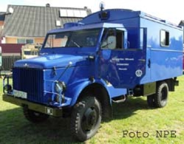 H0 D LKW Borgward B 2000, GKW,  THW Hameln, 2A, Kastenaufbau