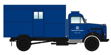 H0 D LKW Borgward B 4500 LKW A/ D GKW THW Hamburg, 2A,  Ep.III, etc..................
