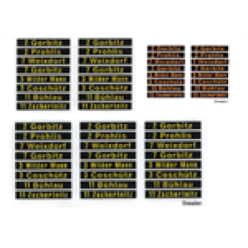 H0 Halling Decals Decals Decal für Dresden NGTD 12 DD-5teiligf Nr. 2842, Bogen 2, etc.........