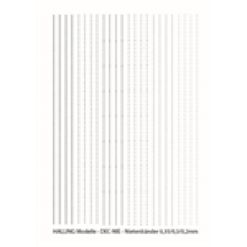 H0 Halling Decals Decals Nietenbänder , D= 0,35/ 0,3/ 0,2mm, L= je 8cm, etc...................