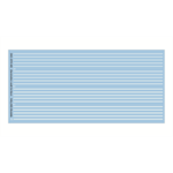 H0 Halling Decals Decals für Zierstreifen, weiß, 5x 18cm lang, 0,5/ 0,6/, 0,7/, 0,8mm, etc.............