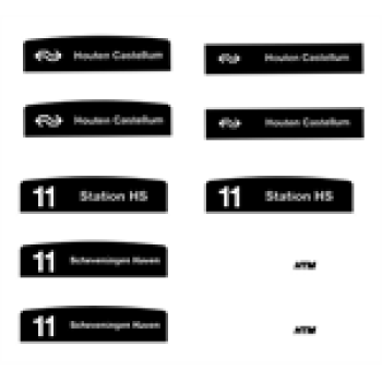 H0 Halling Decals Decals NL Decal für TW6000 Houten, Bogen 1, etc...........