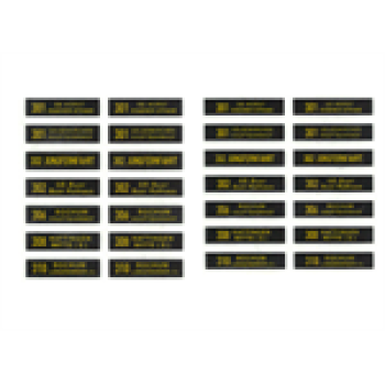 H0 Halling Decals Decals Decal für Variobahn3 Bochum, Bogen 2, etc........