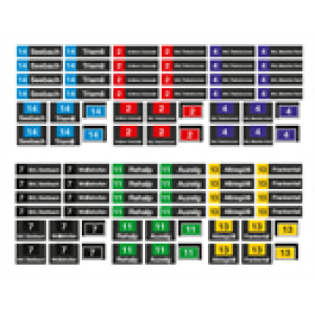 H0 Halling Decals Decals Ch Decal für Decals Flexity 2 Zürich, mit Zielen und Linien, Bogen 2, etc............