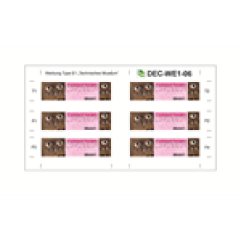 H0 Halling Decals Decals für Wiener E1 Modelle, " Luxusgut ", etc................