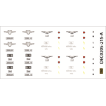 H0 Halling Decals Decals 2095, hellblau/ dunkelblau " SGP Version ", etc...................