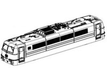 H0 Ersatzteile D DB Elektrolokomotive BR E410/ 184, Ep.III, Gehäuse, komplett, ohne Stromabnehmer,  etc.............................................................................