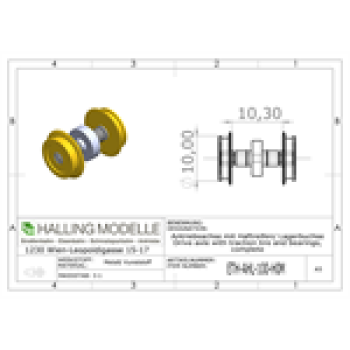 H0m Halling Ersatzteile Lauchachse spitz, H0m, 10mm, Vollradscheibe, etc..........................