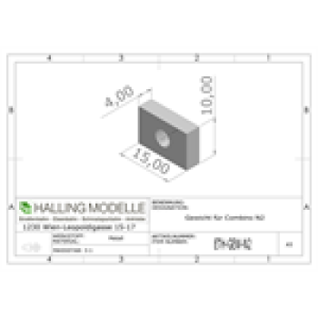 A Ersatzteile Halling Gewichte rechteckig Gewicht 15x 10,5mm, mit Loch, etc........................
