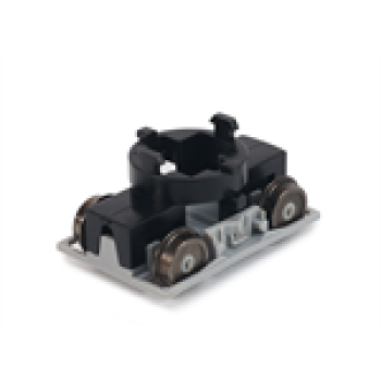 H0 Halling Ersatzteile Mitlauf- Drehgestell, Achsabstand 21mm, Vollradscheibe Rad-D= 8mm, für Bodenplatte ETH- WLC- CHA, etc......................