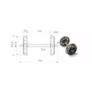 H0 Halling Ersatzteile Laufachse RP25, mit Doppelspeichenrad, komplett, etc...........................
