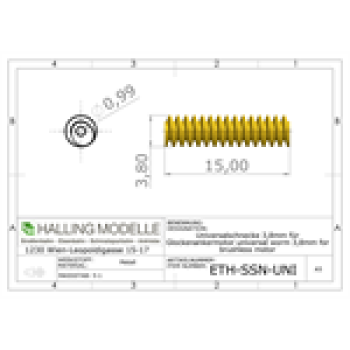 Halling Ersatzteile Schwungmasse Universalschnecke für Glockenanker, Modul 03, etc...........................