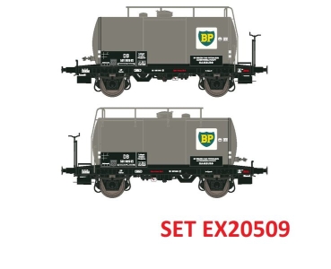 H0 D DB Kesselwagen Uerdinger Set, 2x,  2A,  Ep.IIIb ,  " BP  "