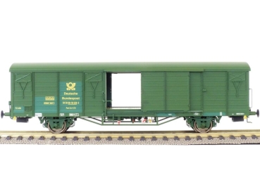 H0 D DB Güterwagen Gbs, ged., Post,  2A,  Ep.V, grün