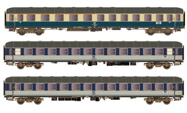 H0 D DB Reisezugwagen Set- 1, St. 3x, Dolomiten Express, 4A, Ep.IV, etc...................