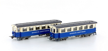 H0m D PRI Zugspitzbahn, Wagen Set 2x 4A L= 128mm, Ep.V, etc..............................................