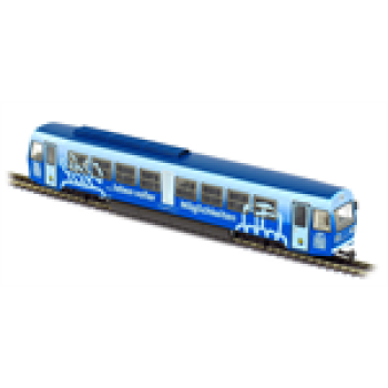 H0e, Bahnfahrzeuge Triebwagen NÖVOG VT12, blau, Citybahn, 4A, L=200mm, 12V, Motor 2,   etc..........................