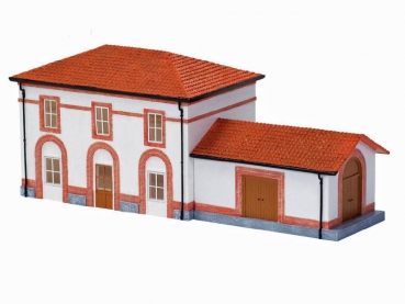 H0 Bahngbäude Kleiner Bahnhof mit Güterschuppen, klein, etc................