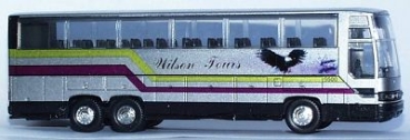 H0 USA LKW Bus Reisebus S 215, HDH, Wilson mit Decals dekoriert, Massachussetts,  etc..........
