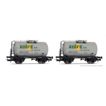 H0 E RENFE Kesselwagen Set, 2teilig,   2A, Ep.IV, " Kölpe ", etc...............