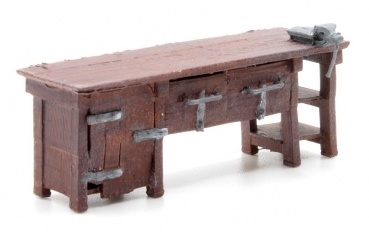 0 Figur Werkbank mit Schraubstock, L=50mm, B=19mm, H=21mm, etc...............................................................