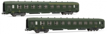 H0 F SNCF Schnellzugwagen Set, DEV AO,  2x,  4A,  Ep.III, grün