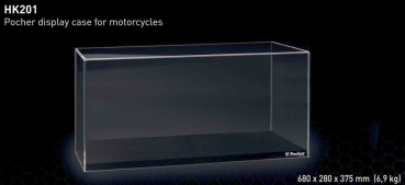 Zubehör  Vitrine 680x 280x 375 für Motorrad HK 117, etc....................