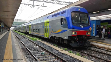 H0 I FS Doppelstocktriebwagen Set, 3teilig, Trenitalia,  4A, Ep.VI, L=920mm, DPR- Lackierung,  " Vivalto ", etc....................................................................................................