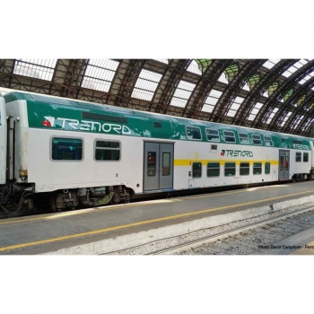 H0 I FS Doppelstockreisezugwagen Set, 2teilig, Trenord,  4A, Ep.VI, L=608mm,  " Vivalto ", etc.................................