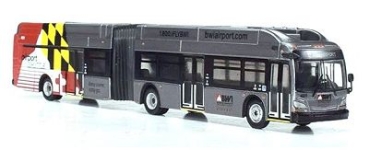 H0 LKW Reisebus New Flyer xcelsior  XN60 Articulated, BWI Airport Transfer, etc.................