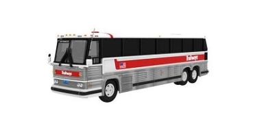 H0 LKW Reisebus 1984 MCI MC-9, Trailways, 3A, etc.............................................................................