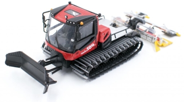 1: 43 Seilbahnen PistenBully 100, Metall L=20cm, B=9cm, H=6cm, bewegliche Teile Raupen, Räumschild, Loipenspurgerät, etc................................................