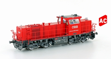 H0 A ÖBB Diesellokomotive BR 2070.048, 4A Ep.VI, Gehäuse rot,  Fahrgestell schwarz, Wortmarke, etc................