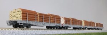 N Ch RhB Flachwagen Set St4x, beladen, 4A, Ep.V- VI, etc..........................................................................