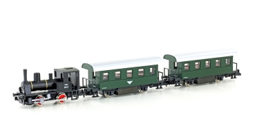 N A ÖBB Dampflokzug Set 3teilig , BR 88,  schwarz/ grün, etc...............