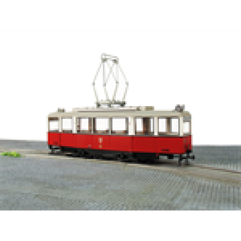 H0 Österreich Wien KSW Wien, Triebwagen Nr. 25, Standmodell, L= 121mm, rot/ weiß, etc.........................