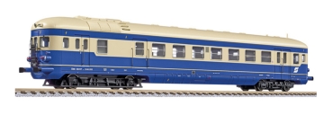 H0 A ÖBB Dieseltriebwagen R 5146, Nr.51 46 202,  4A,  Ep.VI, L= 282mm, ultramarinblau/ elfenbein,  " Pflatsch ", etc........................