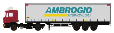 N LKW MAN Gardinenplanen- Sattelzug, F90 , 2A, Ep.V, " AMBROGIO  ".,etc......................................................................