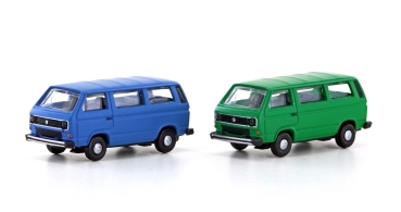 N LKW Bus VW Bus Set 2x, T3, 2A, Ep.III- V, blau, grün, etc................