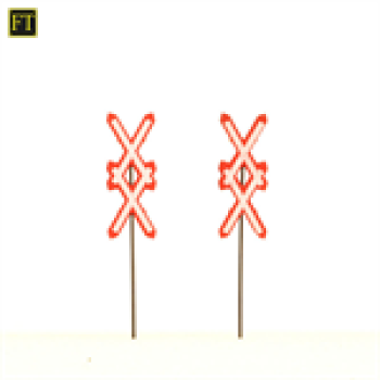 H0 Halling Ersatzteile Schilder Schild Andreaskreuze, Doppelkreuze, senkrecht, 2x, etc......................