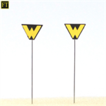 H0 Halling Ersatzteile Schilder Schilder Wartesignal ( " W " ), St.2x, etc......................