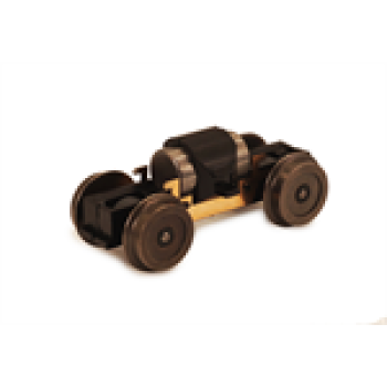 H0m Halling Ersatzteile Mittlauf- Drehgestell Typ ALX, ohne Motor, Achabstand 23mm, Rad-D= 9mm, 12V, mit Gewicht, etc..............