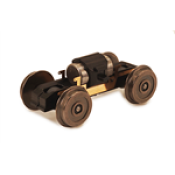 H0 Ersatzteile Halling Mitlauf- Drehgestell, ALX,  " OHNE MOTOR ", Achsstand 24mm, Raddurchmesser 10mm, 12V, keine Haftreifen, etc......................