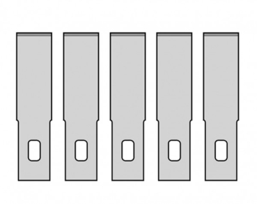 Werkzeug Ersatzklingen für Präzisionsmesser St.5x, Schaft 9mm, passend für MS13 und MS15, etc............................................................