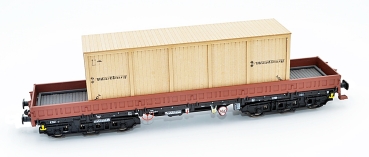 TT D DR Schwerlastwagen Bauart Samms 4850, bel., 6A, Ep.IV, braun- schwarz- schwarz, bel., etc..............................................................................