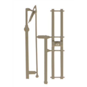 N Halling Ersatzteile Stangen- Stromabnehmer mit Basis, hellgrau, etc.................