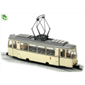 H0 Deutschland Straßenbahn Reko- Triebwagen Berlin, ZR Nr. 223004- 8, creme, mit Antrieb, L= 124mm, R= 180mm, 12V, Motor 1, Achsen angetr. 2, Achsen stromf., 2, etc.....................................