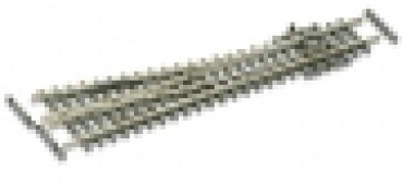 N Bahnausstattung Weiche rechts, Holzschwelle, Code 55,  123mm, R 305mm, 10° ,Herzstück leitend