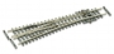 N Gleis Code 55 Weiche links, Holzschwelle, 123mm, R 305mm, 10°, Herzstück leitend, etc.....................................................................